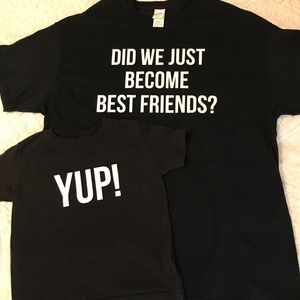 Father/son T-shirt duo